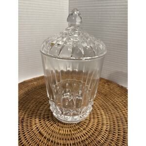 Cristal D'Arques Biscuit Barrel & Lid Tuilleries Villandry pattern, Cookie Candy